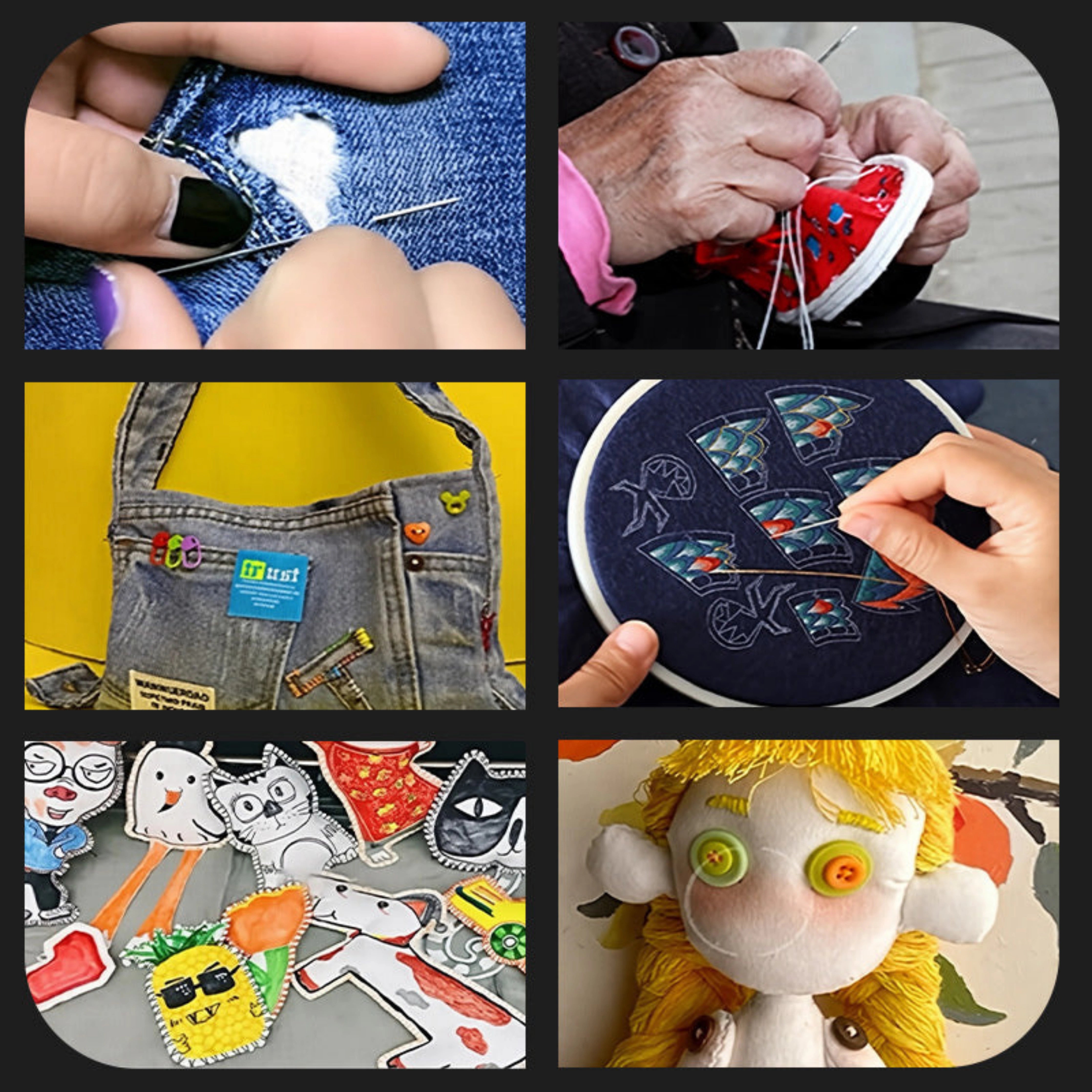 SewPro Essentials – All-in-One Sewing Kit with Large-Eye Needles for DIY & Repairs