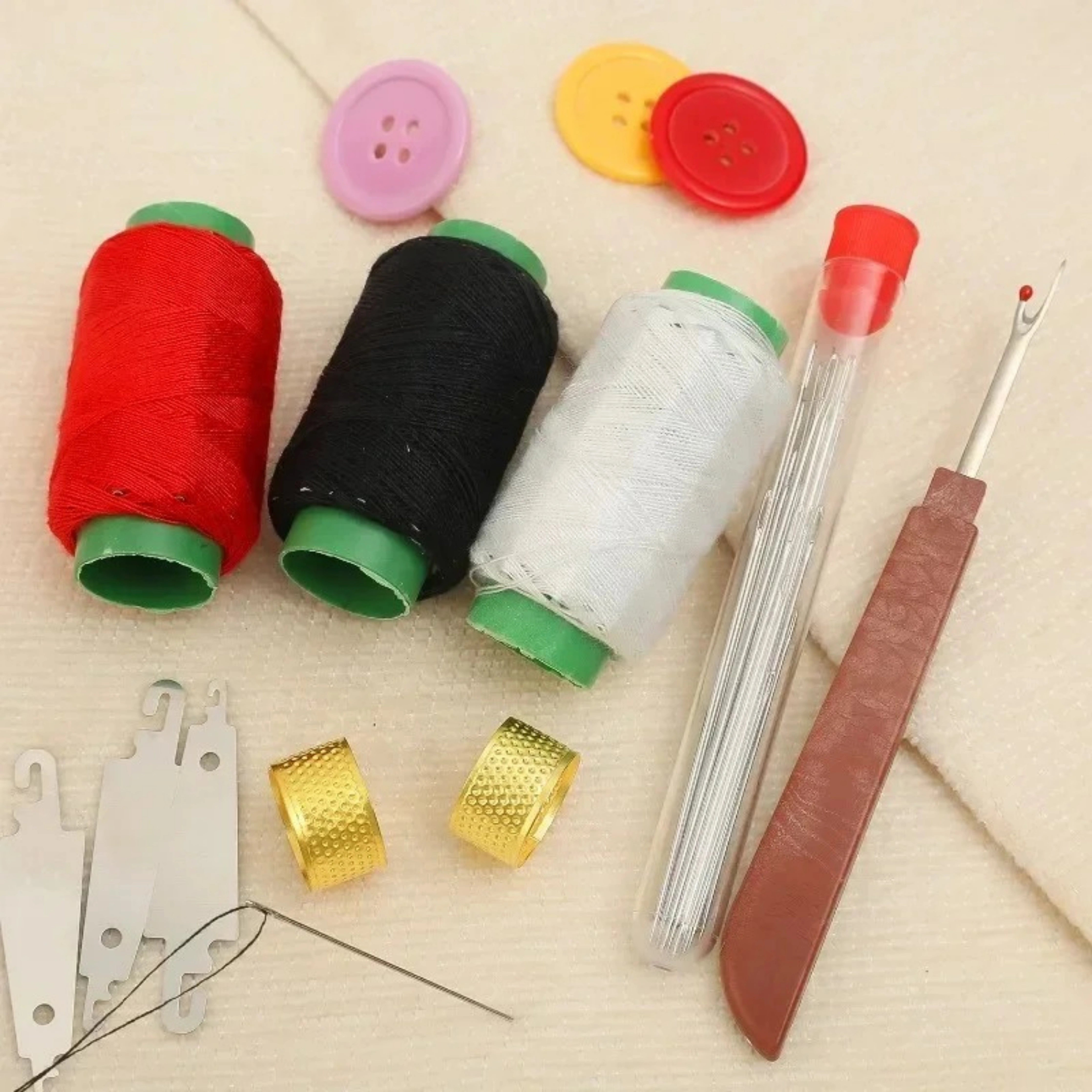 SewPro Essentials – All-in-One Sewing Kit with Large-Eye Needles for DIY & Repairs