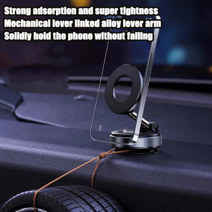 Vacuum Phone Holder – 360° Magnetic Car Mount with Suction Cup